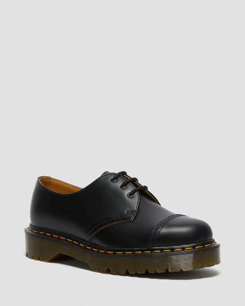 1461 Bex Made in England Toe Cap Oxford Cipő Férfi Fekete | HU 230JPQ